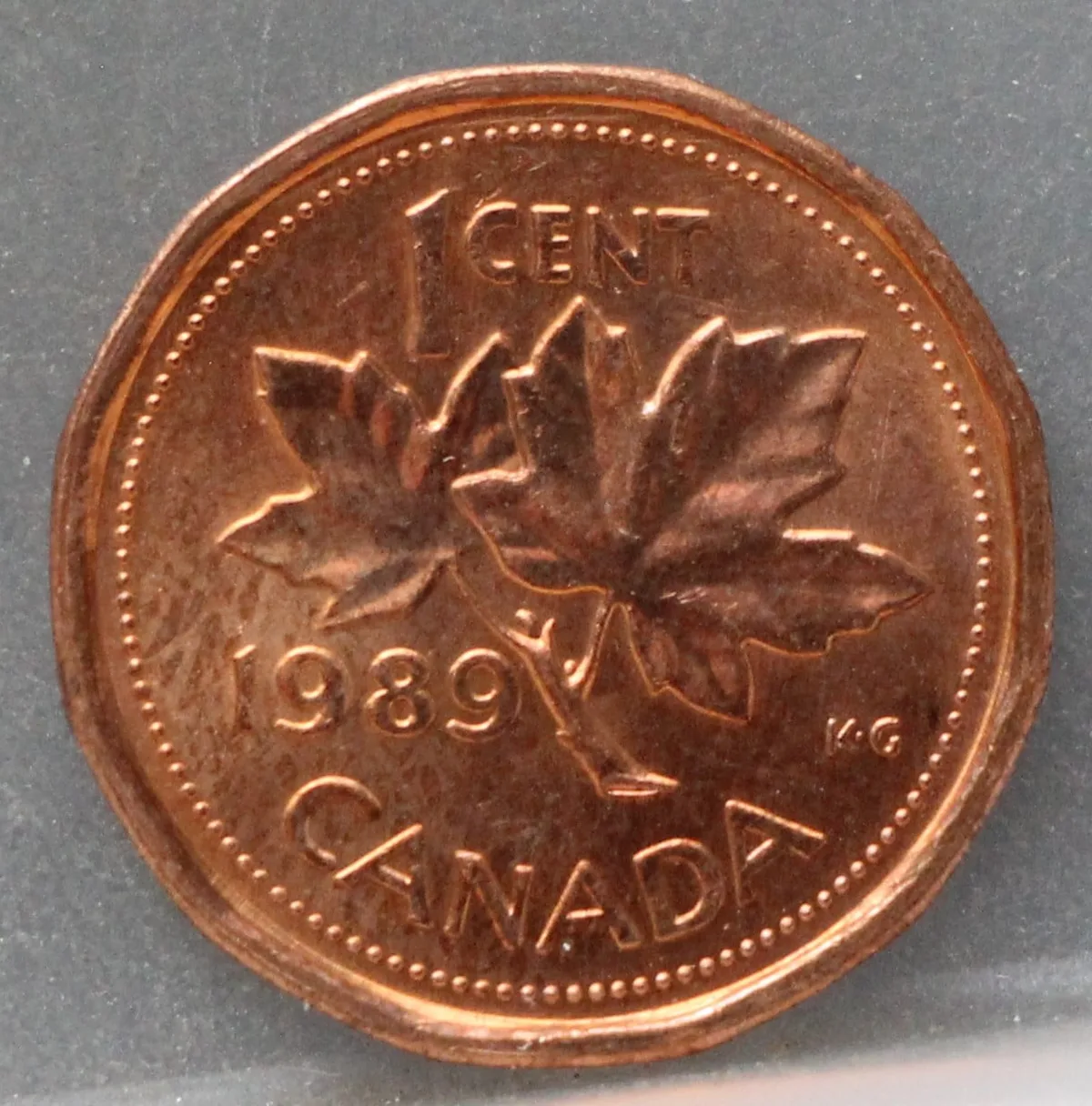 1 Cent 1989 Canada — Brons voorzijde