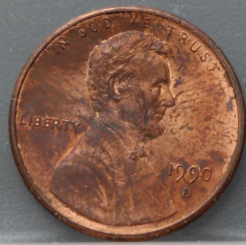 1 Cent 1990 D — Lincoln (verkoperd zink)
