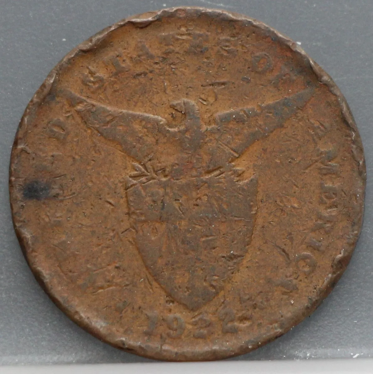 1 Centavo 1922 Filipijnen — Brons voorzijde