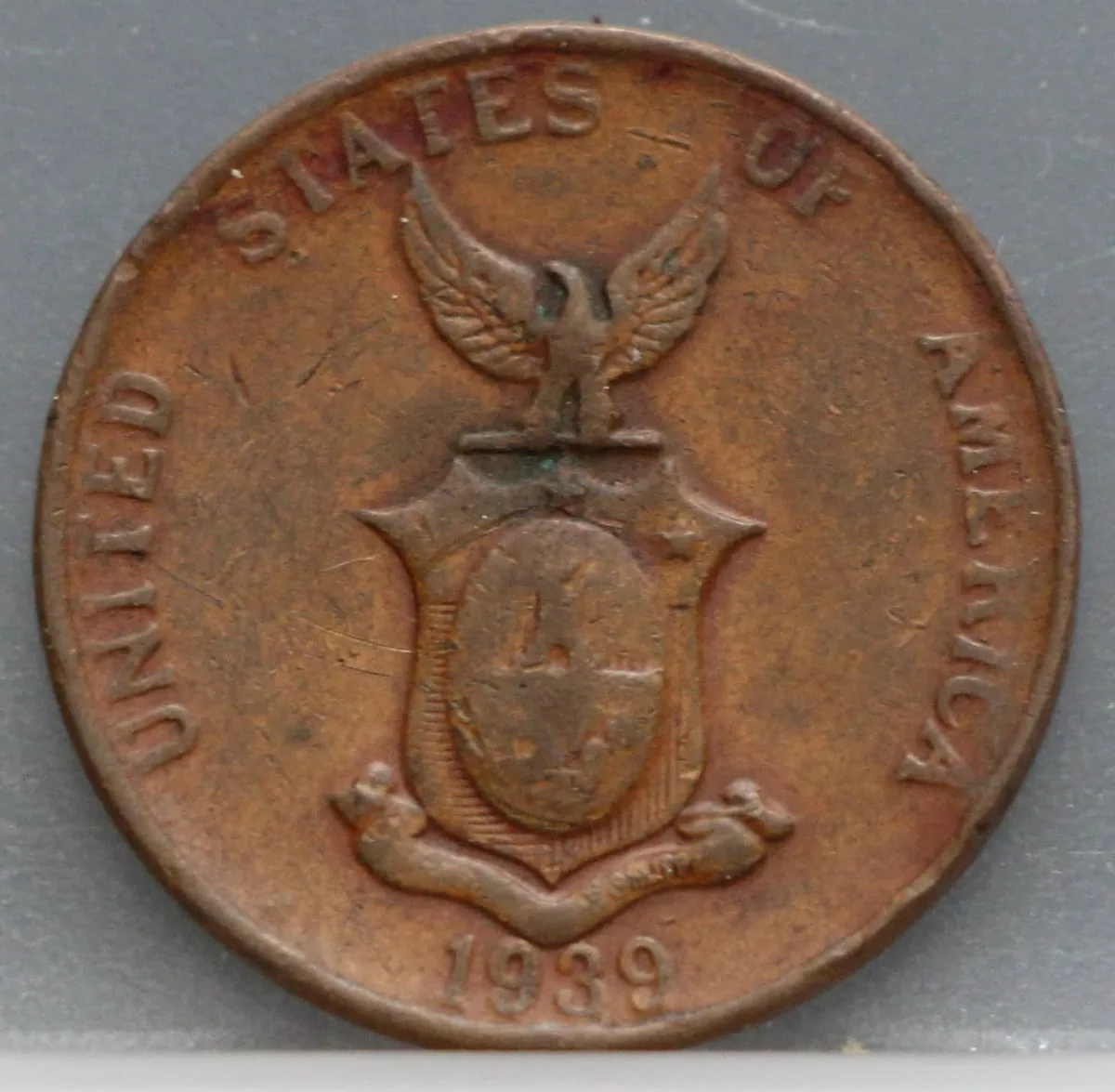1 Centavo 1939 Filipijnen — Brons voorzijde