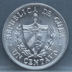 1 Centavo 1987 Cuba — Aluminium achterzijde