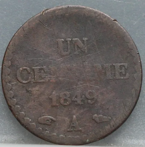 1 Centime 1849 Frankrijk