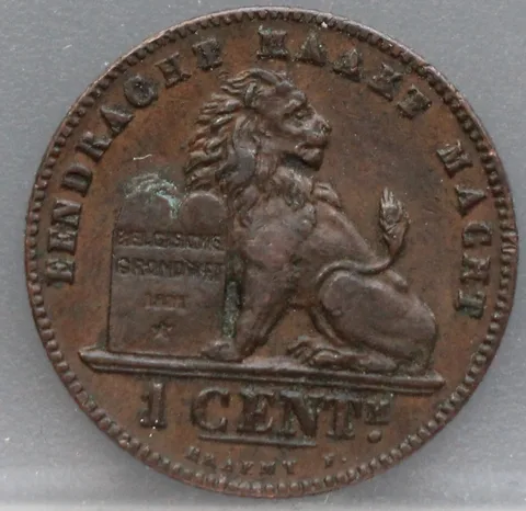 1 Centime 1887 België — Koper