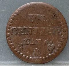 1 Centime An 6 (A) Frankrijk achterzijde