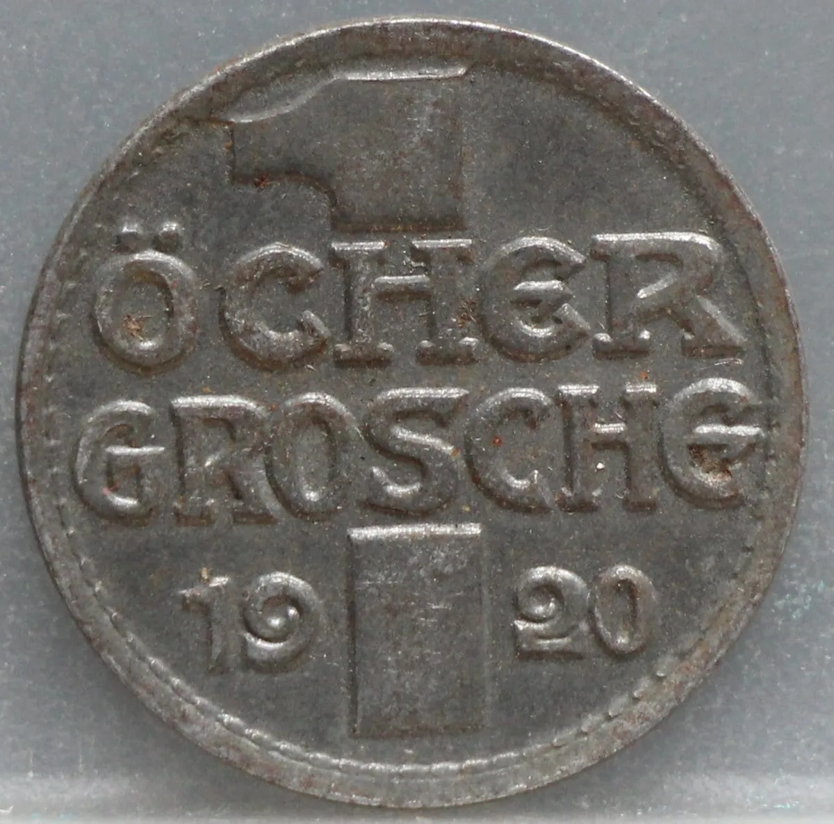 1 Öcher Grosche 1920 Aken — IJzer voorzijde, Duitsland, Weimarrepubliek (1919-1933)