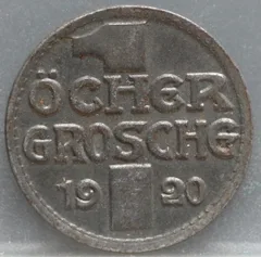 1 Öcher Grosche 1920 Aken — IJzer voorzijde, Duitsland, Weimarrepubliek (1919-1933)