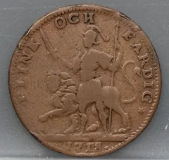 1 Daler 1718 Zweden Koper — Flink och Färdig voorzijde