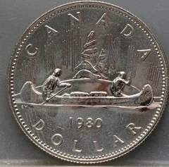1 Dollar 1980 Canada – Nikkel voorzijde