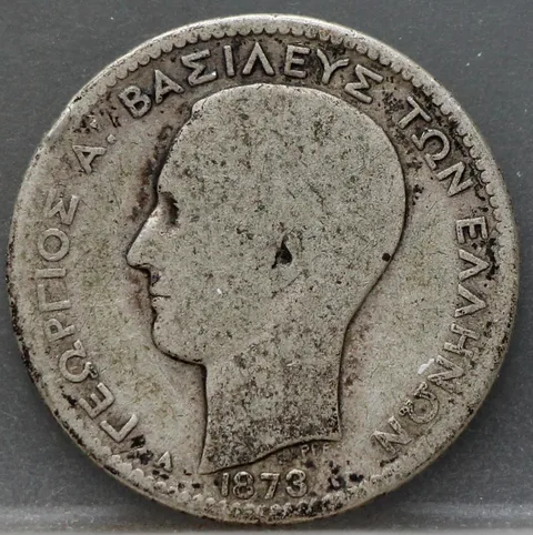 1 Drachme 1873 A Griekenland — Zilver