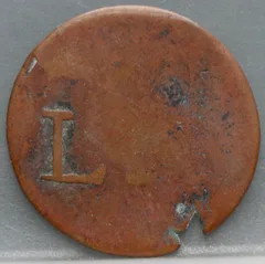 1 Duit 1810 Java (KM# 223, type LN-1) achterzijde