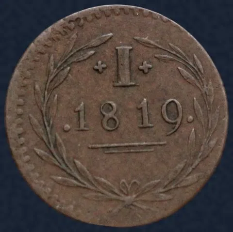 1 Bleyensteinse duit 1819 Type A