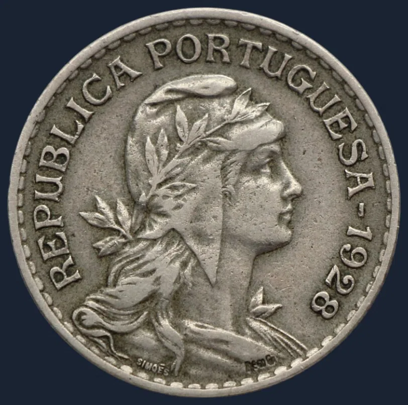 1 Escudo 1928 Portugal