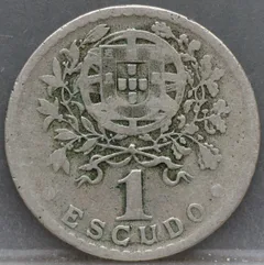 1 Escudo 1931 Portugal — Cupro-Nikkel achterzijde