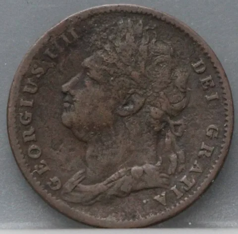 1 Farthing 1822 Verenigd Koninkrijk — Koper