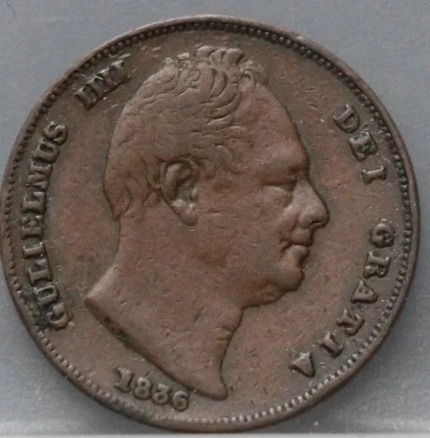 1 Farthing 1836 Verenigd Koninkrijk — Koper