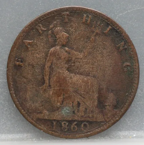 1 Farthing 1860 Verenigd Koninkrijk — Brons