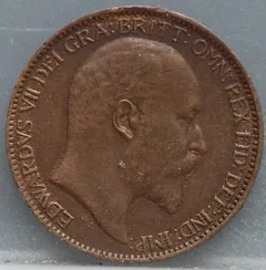 1 Farthing 1909 Verenigd Koninkrijk Brons achterzijde