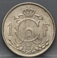 1 Franc 1946 Luxemburg — Cupronikkel achterzijde