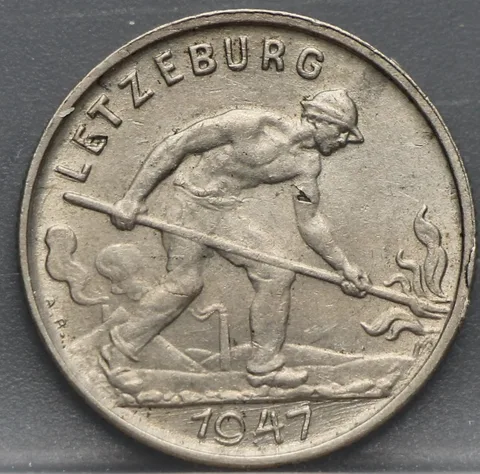1 Franc 1947 Luxemburg — Cupronikkel