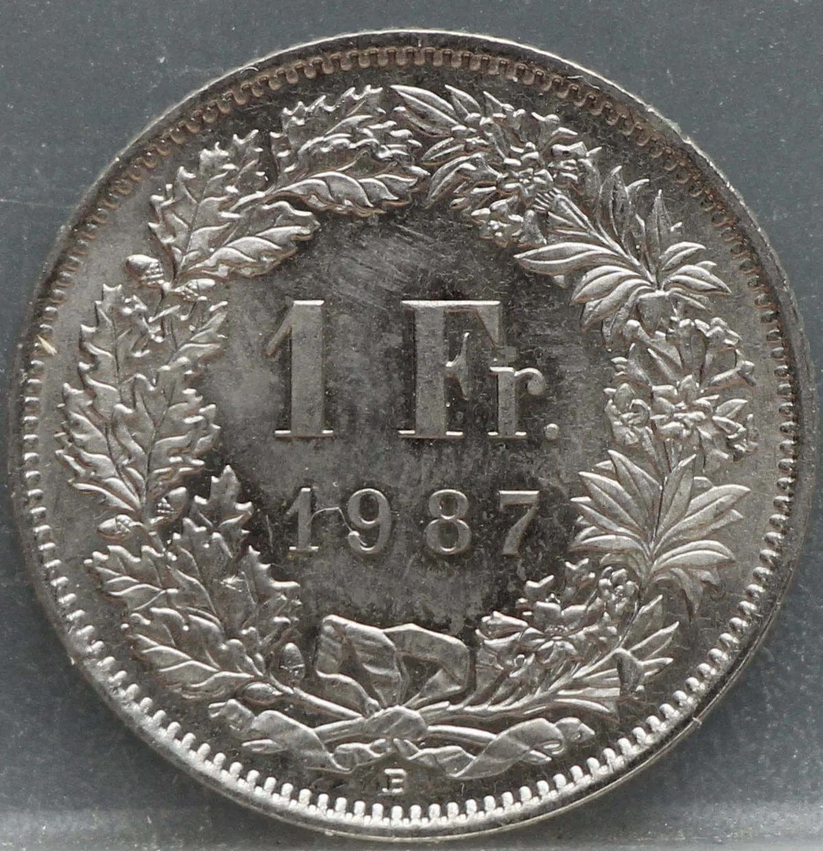 1 Franc 1987 Zwitserland — Cupronikkel voorzijde