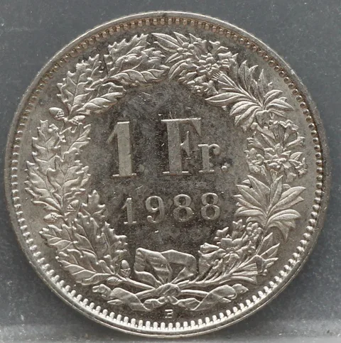 1 Franc 1988 Zwitserland — Cupronikkel