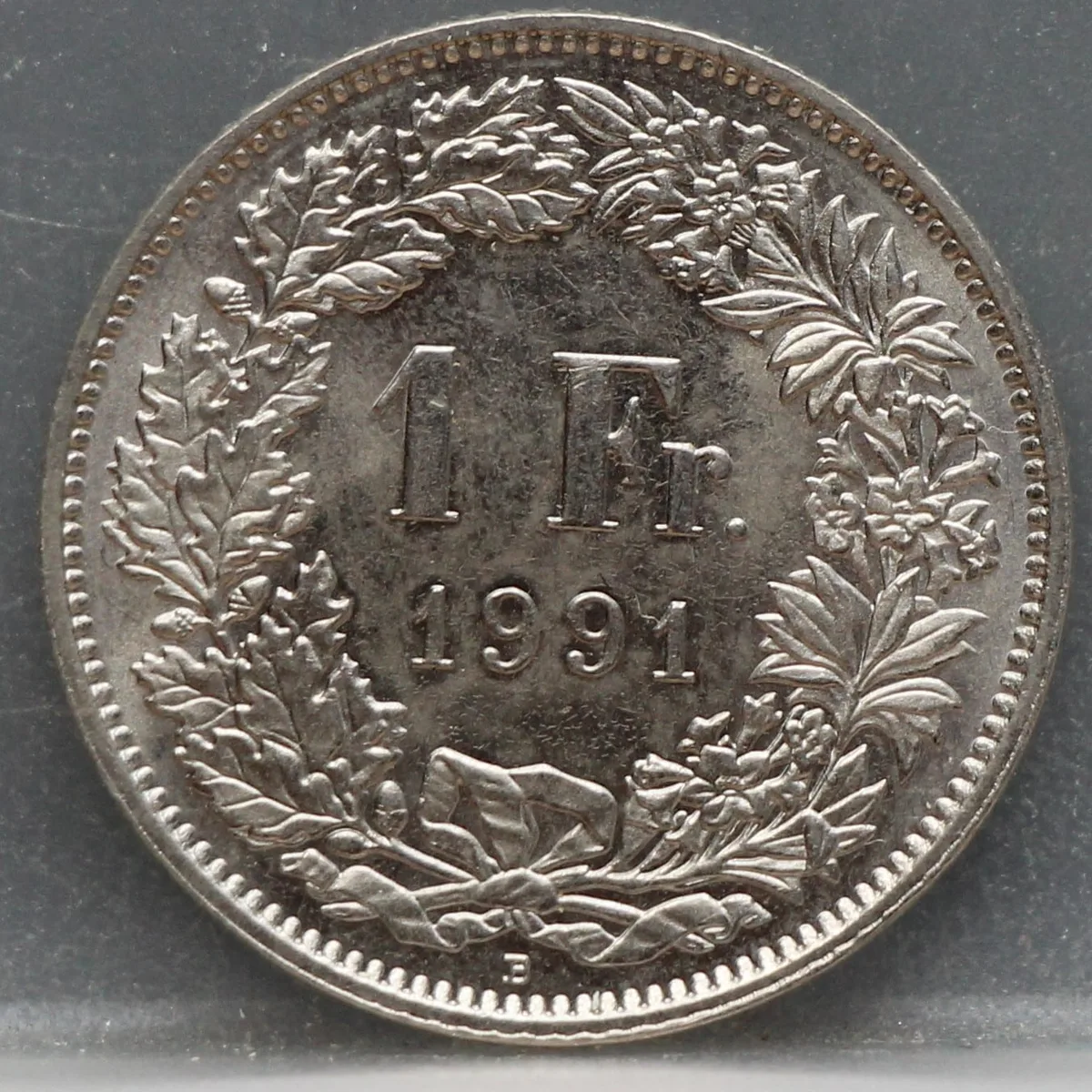 1 Franc 1991 Zwitserland — Cupronikkel voorzijde