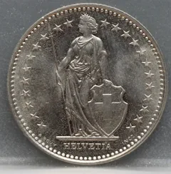 1 Franc 1991 Zwitserland — Cupronikkel achterzijde