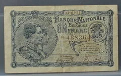 1 Frank 1921 — Bankbiljet België voorzijde