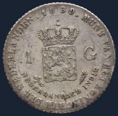 1 Gulden 1839 Nederlands-Indië