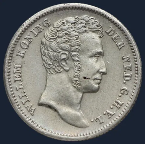 1/4 Gulden 1834 Nederlands-Indië