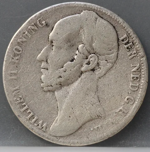 1 gulden 1843 - Willem 2 - schaars