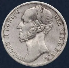 1 Gulden 1843 Willem II Utrecht