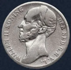 1 Gulden 1844 Willem II Utrecht