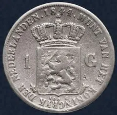 1 Gulden 1844 Willem II Utrecht