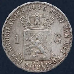 1 gulden 1846 Willem II
