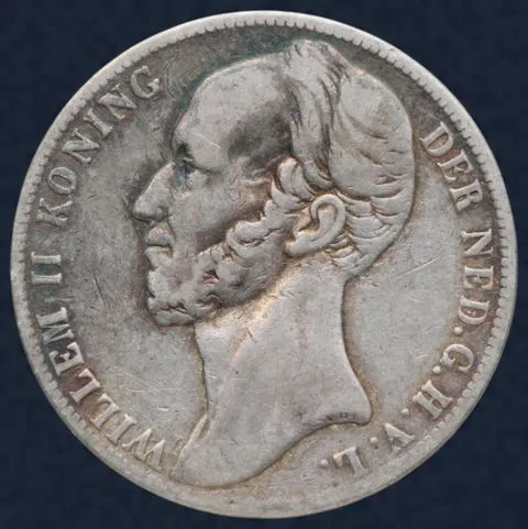 1 gulden 1846 lelie - Willem II