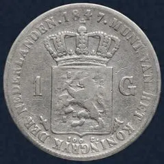1 Gulden 1847 Willem II