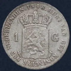 1 gulden 1848 Willem II