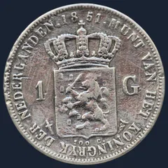 1 Gulden 1851 Willem III