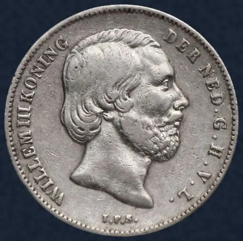 ½ Gulden 1862 Willem III Zilver