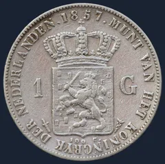 1 Gulden 1857 Willem III