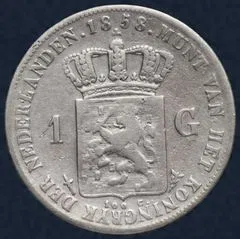 1 Gulden 1858 Willem III