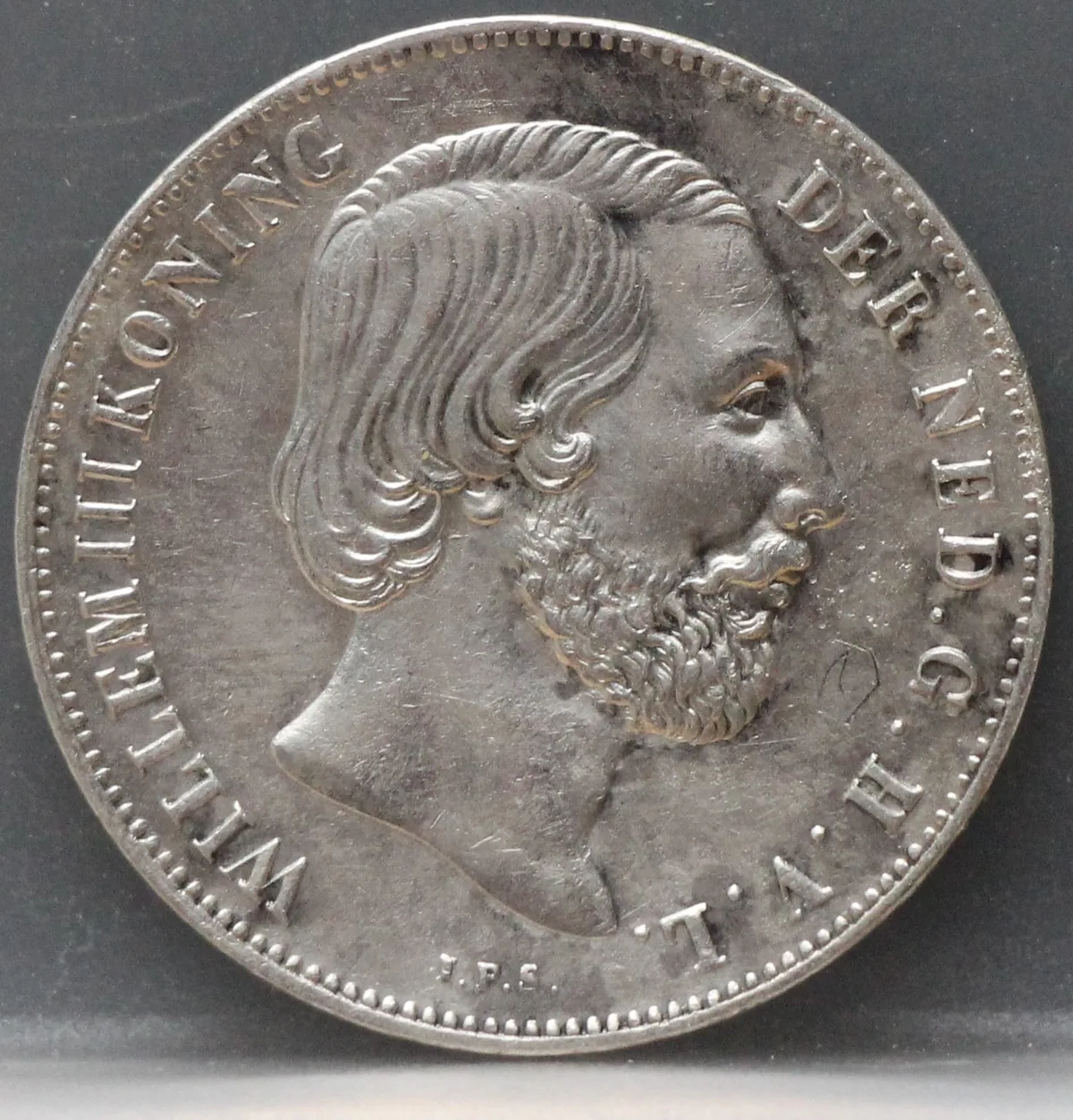 1 Gulden 1859 Willem III — Zilver voorzijde