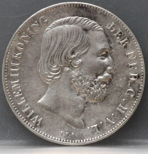 1 Gulden 1859 Willem III — Zilver
