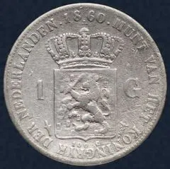1 Gulden 1860 Willem III
