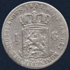 1 Gulden 1861 Willem III