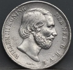 1 gulden 1863 - Willem 3 voorzijde