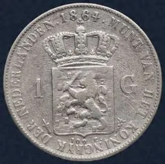1 Gulden 1864 Willem III
