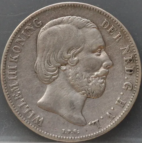 1 gulden 1865 - Willem 3 - netjes
