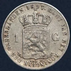 1 Gulden 1897 Nederland Wilhelmina